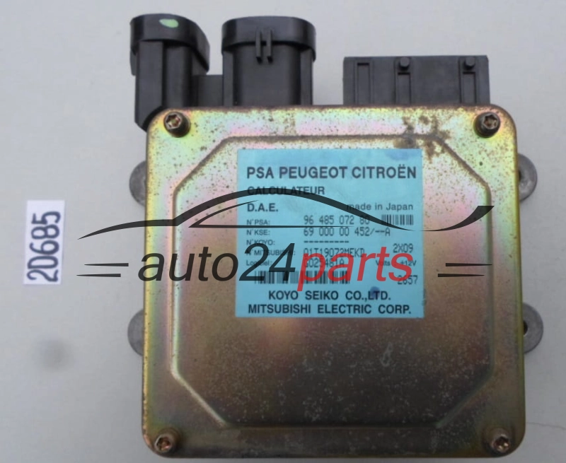 MODUL WSPOMAGANIA STEROWNIK KOLUMNY KIEROWNICZEJ CITROEN C3 CALCULATEUR PSA 9648507280, 96 485 072 80, Q1T19072MEKD, G025481A