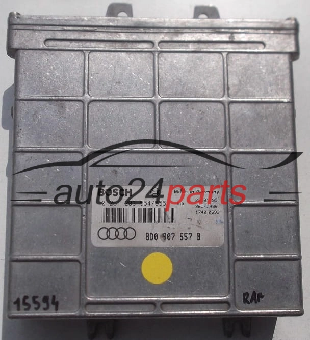 KOMPUTER STEROWNIK SILNIKA AUDI A4 1.6 8D0907557B, 8D0 907 557 B, BOSCH 0261203554/555, 0 261 203 554, 0 261 203 555