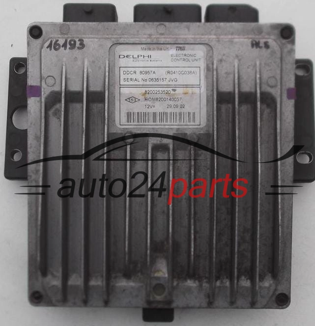 CALCULATEUR MOTEUR RENAULT KANGOO 1.5 DCI 8200253520, R0410C038A, HOM8200140057