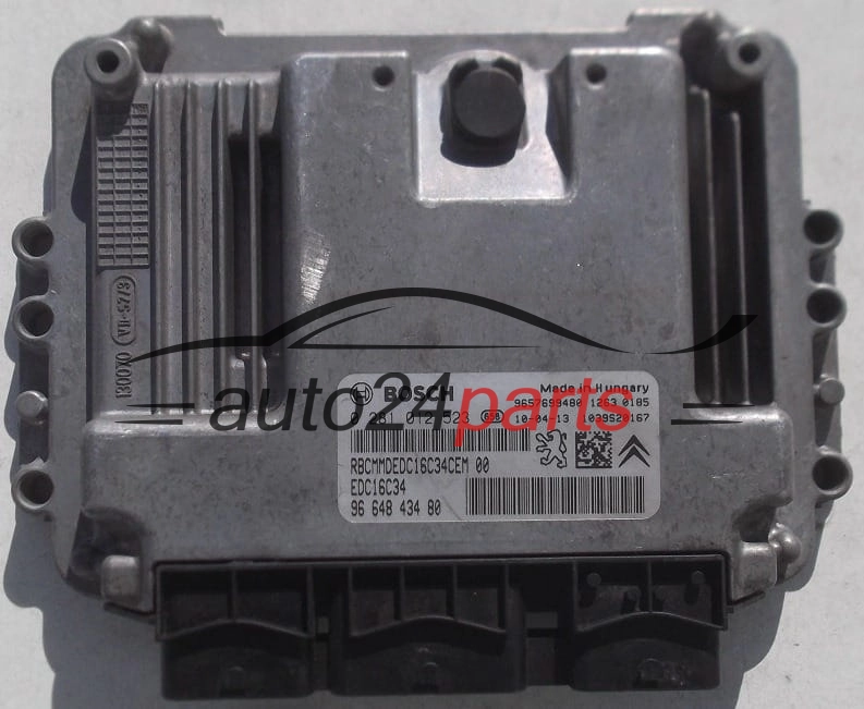 MOTORSTEUERGERÄT ECU STEUERGERÄT PEUGEOT 207 1.4 HDI BOSCH 0 281 012 523