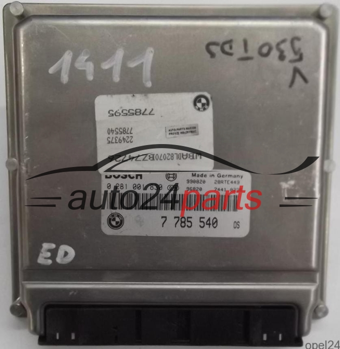 CALCULATEUR MOTEUR BMW E39 530D 3.0 D BOSCH 0281001830, 0 281 001 830, 7785540, 7 785 540