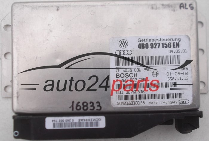 CENTRALINA CALCOLATORE SCATOLA DEL CAMBIO AUDI 3.0 V6 BOSCH 0 260 002 794, 0260002794, 4B0 927 156 EN, 4B0927156EN