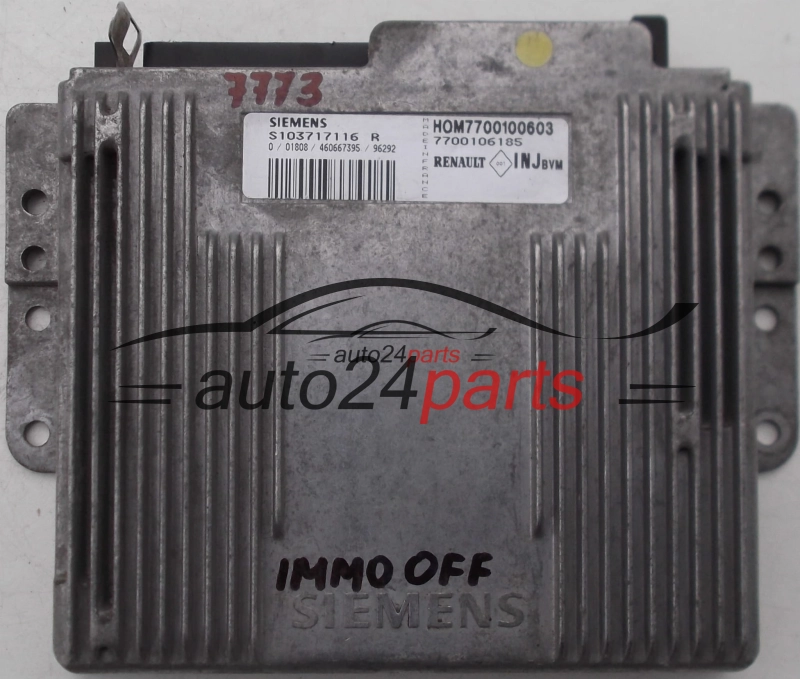 RENAULT LAGUNA 2 1.9 DCI, S103717116 R, S103717116R, HOM7700100603, 7700106185