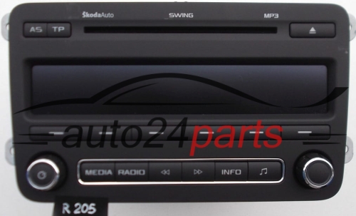 RADIO CD MP3  SKODA FABIA  5J0 035 161 C / 5J0035161C - R205