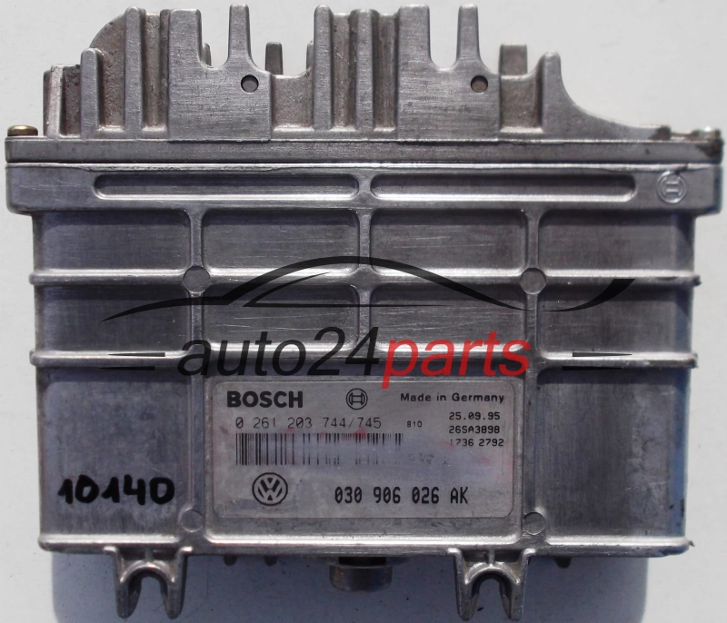  VW VOLKSWAGEN POLO, SEAT 1.0, BOSCH 0 261 203 744/745, 0261203744, 030 906 026 AK, 030906026AK