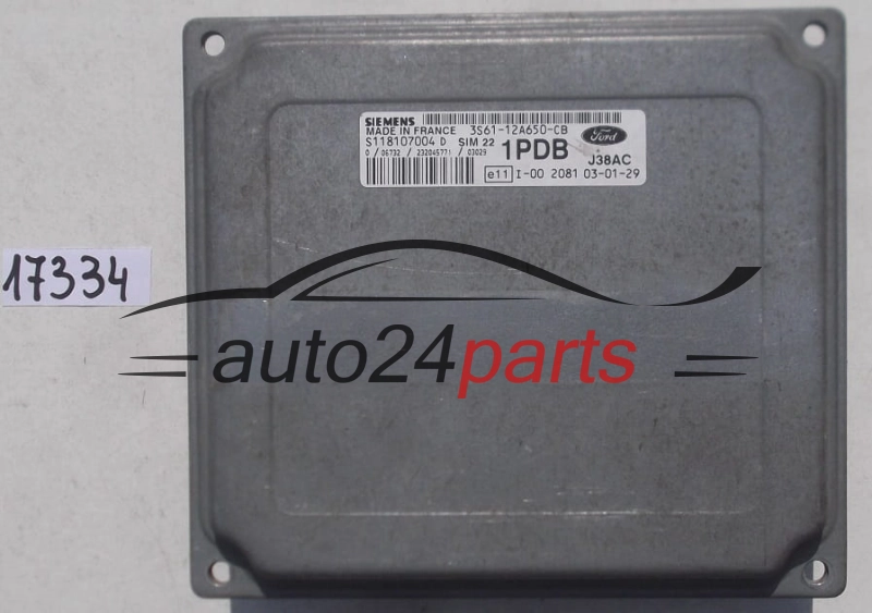CENTRALINA MOTORE FORD FIESTA 1.25 SIEMENS S118107004 D
