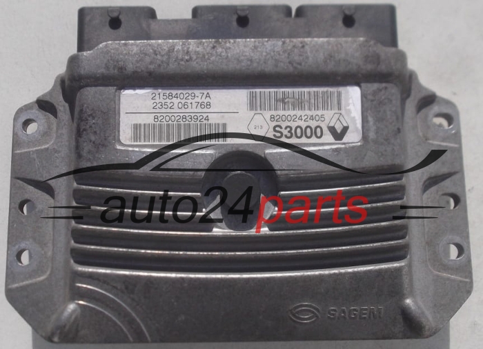 ECU CENTRALITA DE MOTOR RENAULT MEGANE SCENIC SAGEM 21584029-7A, 215840297A, 8200283924, 8200242405