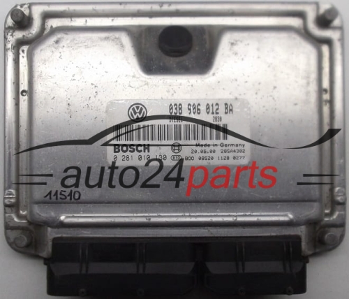 KOMPUTER STEROWNIK SILNIKA SKODA OCTAVIA 1.9 TDI ASV BOSCH 0 281 010 130, 0281010130, 038 906 012 BA, 038906012BA