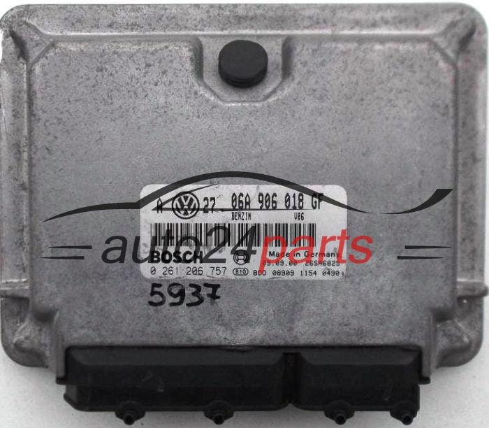 KOMPUTER STEROWNIK SILNIKA VW VOLKSWAGEN GOLF 2.0 20V GTI AQY 06A 906 018 GF, 06A906018GF, BOSCH 0 261 206 757, 0261206757, 26SA6825 