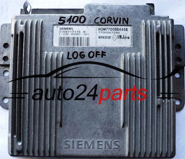 RENAULT LAGUNA 1.8 SIEMENS S103717115B, S103717115 B, HOM7700864458 HOM 7700864458, 7700867292