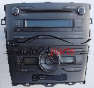 RADIO CD PANNEAU CLIMATRONIC TOYOTA AURIS 55-900-02220-B / 5590002220B / 86120-02520 / 8612002520 / 122000-8900B101 / 1220008900B101