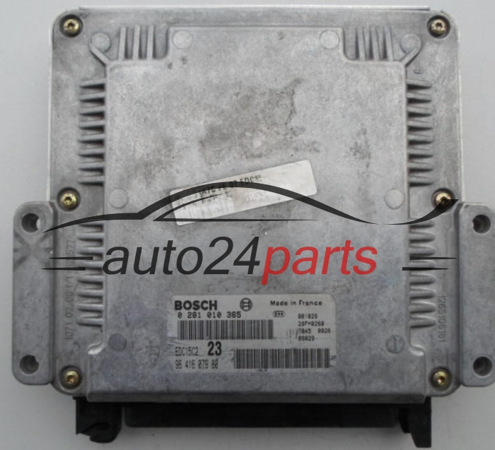 ECU CENTRALITA DE MOTOR  CITROEN C5 2.0 HDI BOSCH 0 281 010 365,  96 416 079 80
