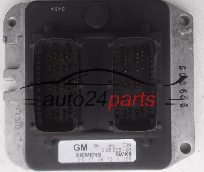 CENTRALINA DO MOTORE OPEL ASTRA ZAFIRA 1.8 X18XE1 SIEMENS 5WK9 1 190, 5WK91190, GM 90 582 539, 90582539