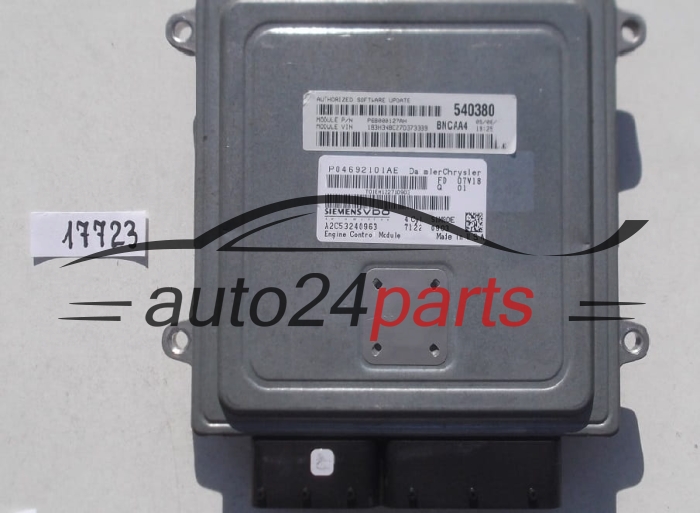 Μονάδα Ελέγχου Κινητήρα CHRYSLER DODGE CALIBER 2.0 SIEMENS VDO A2C53240963