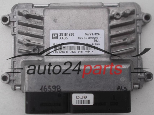  CENTRALINA MOTORE CHEVROLET CRUZE GM 25181280 AAG5, 5WY1J12A