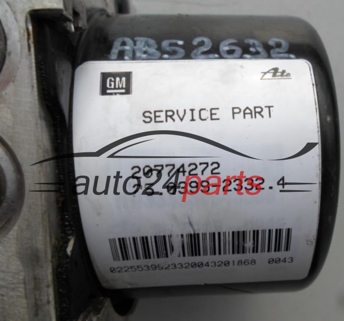 ABS PUMPE BLOCK HYDRAULIKPUMPE STEUERGERÄT OPEL CHEVROLET 20774272, 25.0399-2332.4, 25039923324, 28.5260-7201.3, 28526072013