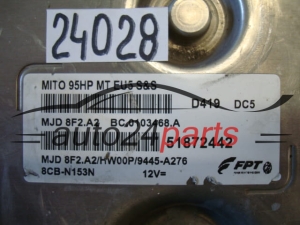 Centralina do motor Alfa Romeo MiTo 1.3 JTDM Magneti Marelli MJD 8F2.A2 51872442