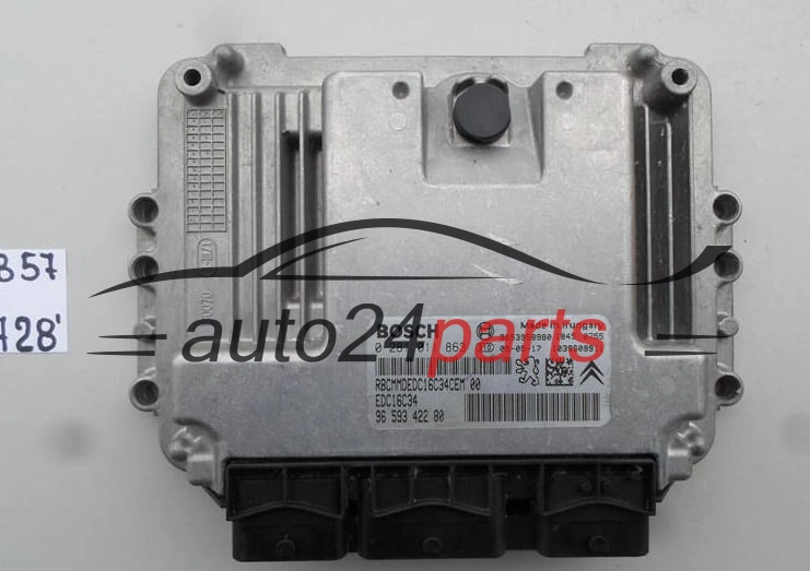  PEUGEOT 307 1.6 HDI BOSCH 0 281 011 863, 0281011863, 96 593 422 80, 9659342280, 9653958980, EDC16C34 