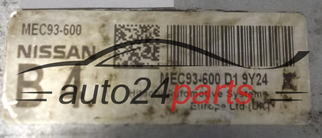 ECU ENGINE CONTROLLER NISSAN QASHQAI 1.6 HITACHI MEC93-600