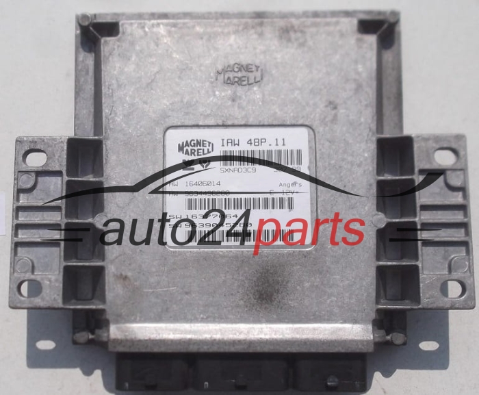 CENTRALINA MOTORE PEUGEOT 406 2.0 MAGNETI MARELLI IAW 48P.11, IAW48P11, HW 16406014 9634496280, SW 16377064 9639045280 