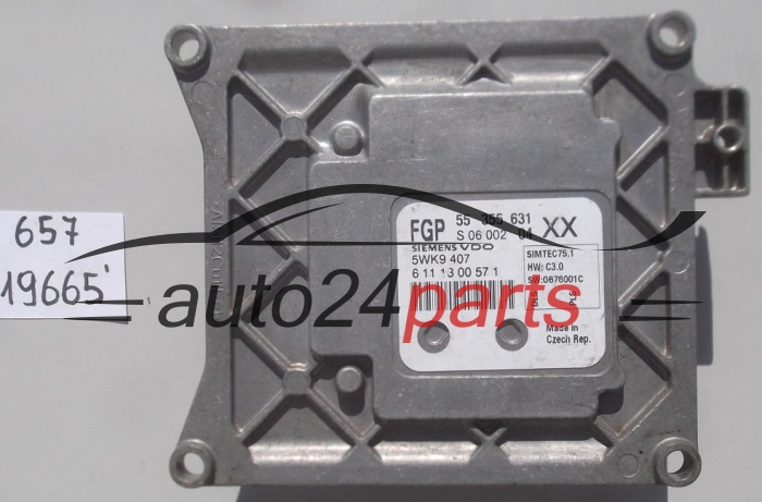 KOMPUTER STEROWNIK SILNIKA OPEL VECTRA SIGNUM 1.8 Z18XER SIEMENS VDO 5WK9 407,  FGP 55 355 631 XX