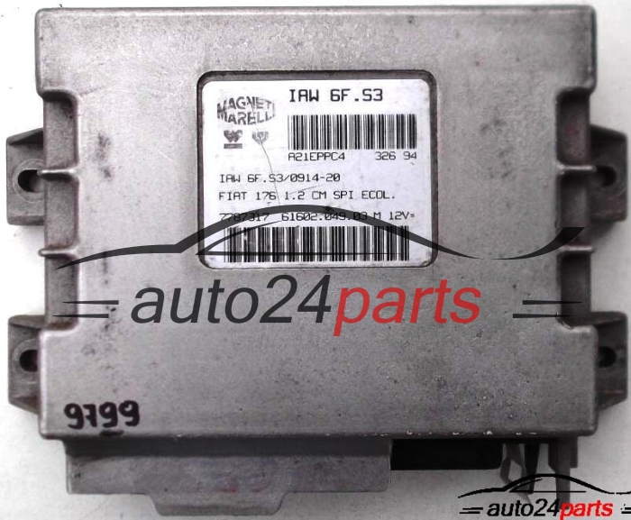 calculateur moteur pourfiat 176 punto 1.2 12v