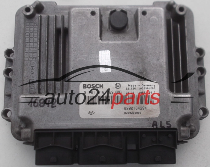 CENTRALINA DO MOTORE RENAULT MEGANE 1.9 DCI BOSCH 0 281 010 769, 0281010769, 8200184294, 8200269883 1039S01286