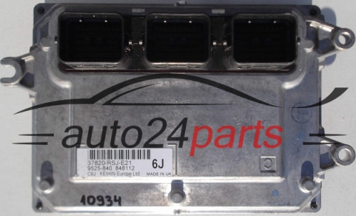 ECU ENGINE CONTROLLER  HONDA CIVIC 1.4 37820-RSJ-E21, 37820RSJE21, 9525-840, 9525840, 848112, 6J 