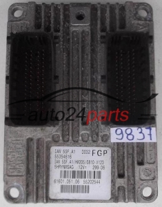 ECU CENTRALITA DE MOTOR FIAT STILO 1.6 Magneti Marelli IAW 5SF.A1, IAW5SFA1, FGP 55354616, 61601.051.06, 6160105106 