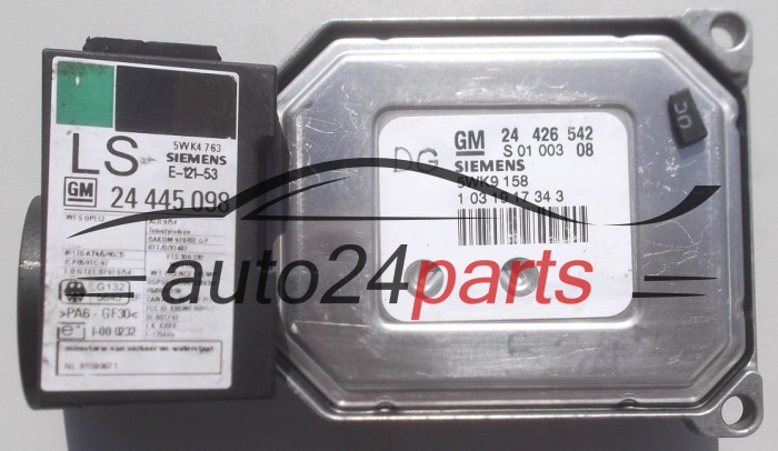 CENTRALINA DO MOTORE OPEL OMEGA  SIEMENS 5WK9 158,  GM 24 426 542