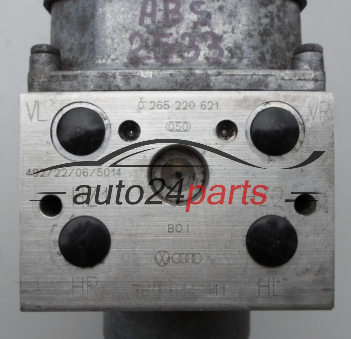 Pompe ABS et calculateur AUDI A4 A6 A8 PASSAT SKODA SUPERB BOSCH 0 265 220 621, 0265220621, 3B0 614 111, 3B0614111, 0 273 004 573, 0273004573