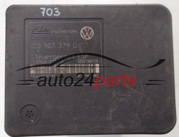 POMPE HYDRAULIQUE ET CALCULATEUR d'ABS VOLKSWAGEN  1C0 907 379 G, ATE 10.0960-0317.3