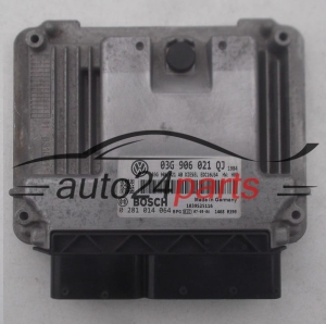 KOMPUTER STEROWNIK SILNIKA IMMO OFF PLUG AND PLAY VW VOLKSWAGEN GOLF 1.9 TDI 03G906021QJ, 03G 906 021 QJ, 03G906021AB, 03G 906 021 AB, BOSCH 0 281 014 064, 0281014064, DIESEL EDC16U34 1340 1039S22804 -  8760, 9054 