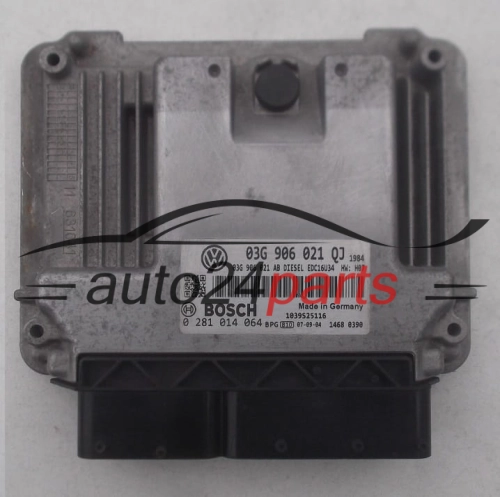 VW VOLKSWAGEN GOLF 1.9 TDI 03G906021QJ, 03G 906 021 QJ, 03G906021AB, 03G 906 021 AB, BOSCH 0 281 014 064, 0281014064