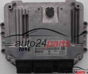 ECU ENGINE CONTROLLER FORD FIESTA 1.6 TDCI BOSCH 0 281 014 989, 0281014989, 8V21-12A650-PC, 8V2112A650PC