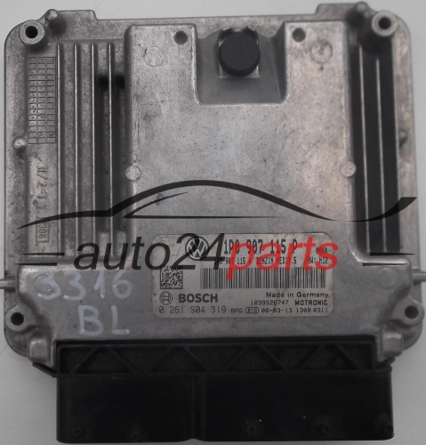 ECU CENTRALITA DE MOTOR SEAT LEON 1.8 TSI 1P0907115P, 1P0 907 115 P, 1P0907115A, 1P0 907 115 A, BOSCH 0261S04319, 0 261 S04 319, BENZIN MED17.5, 1039S26747