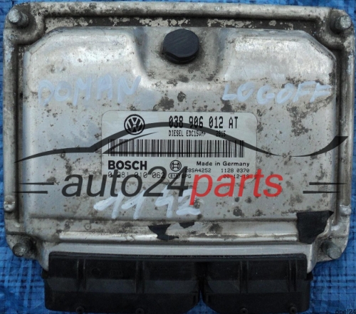 MOTORSTEUERGERÄT ECU STEUERGERÄT SEAT LEON 1.9 TDI ASV 038 906 012 AT, 038906012AT, BOSCH 0281 010 062, 0281010062, 28SA4252 1128 0370, DIESLE EDC15UM+ 2815