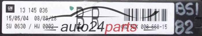 SKRZYNKA ELEKTRYCZNA PRZEKAŻNIKÓW I BEZPIECZNIKÓW MODUŁ NADWOZIA CENTRALKA KOMFORTU BSI OPEL GM 13 145 036 BR HELLA 5DK 008 668-15