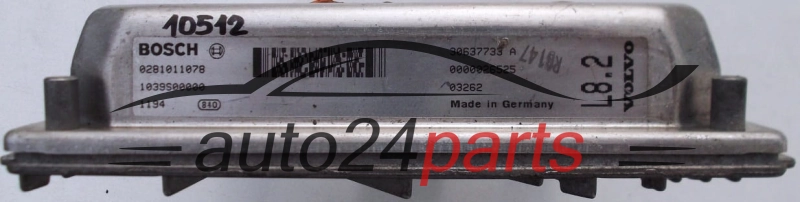 ΜΟΝΑΔΑ ΕΛΕΓΧΟΥ ΚΙΝΗΤΗΡΑ VOLVO S60 2.4 D5 BOSCH 0 281 011 078