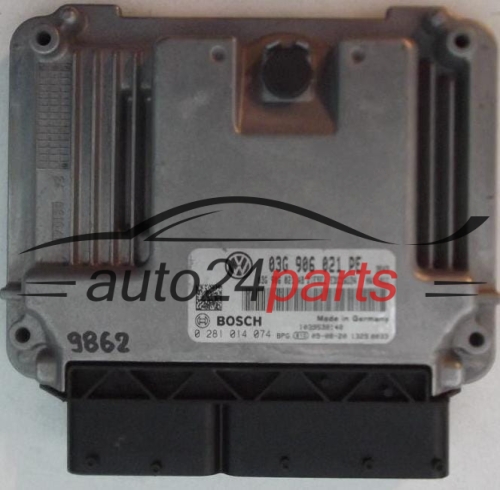 KOMPUTER STEROWNIK SILNIKA VW VOLKSWAGEN CADDY 1.9 TDI BOSCH 0 281 014 074, 0281014074, 03G906021PE, 03G 906 021 PE, 03G906021AB, 03G 906 021 AB, DIESEL EDC16U34 3543