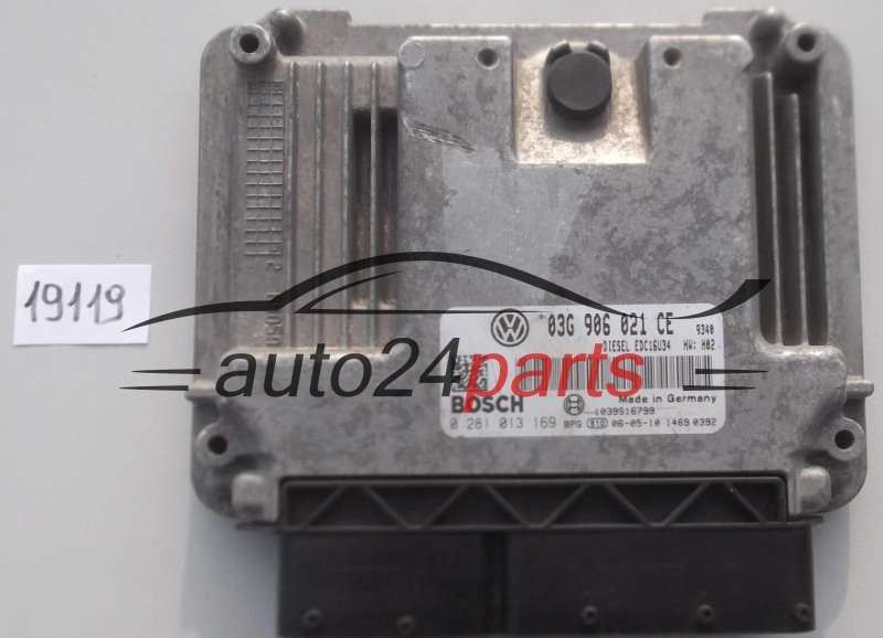 Centralina motore  VOLKSWAGEN 0281013169 03G906021CE EDC16U34