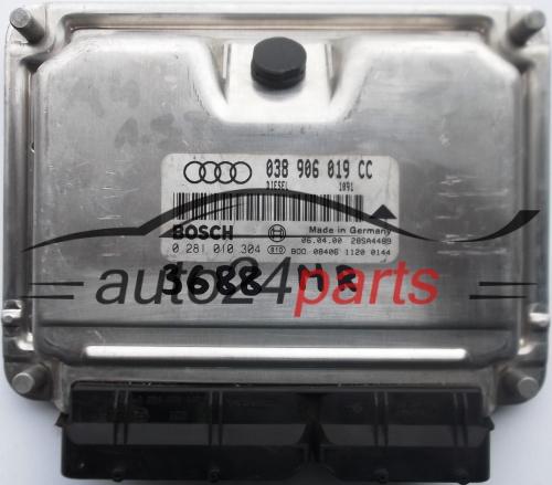 ECU CENTRALITA DE MOTOR AUDI A4 1.9 TDI 038906019CC, 038 906 019 CC, BOSCH 0281010304, 0 281 010 304 DIESEL 1091 28SA4489