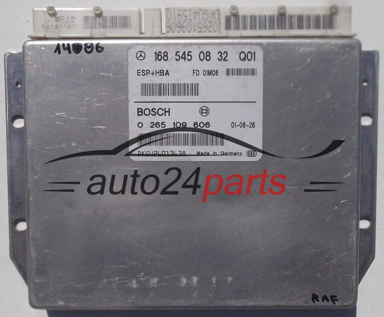 A1685450832, 1685450832, A 168 545 08 32 BOSCH 0265109606, 0 265 109 606