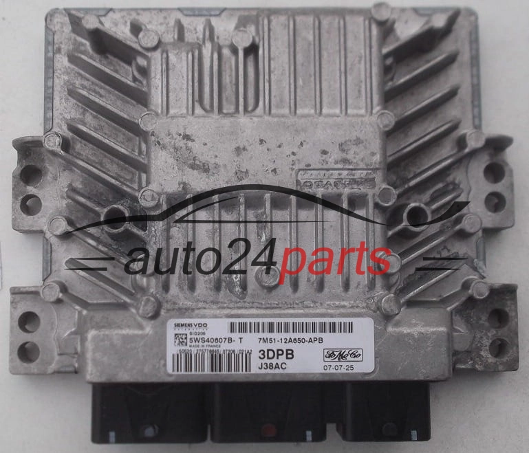 ECU ENGINE CONTROLLER FORD FOCUS 1.8 TDCI SIEMENS VDO 5WS40607B-T, FoMoCo 7M51-12A650-APB