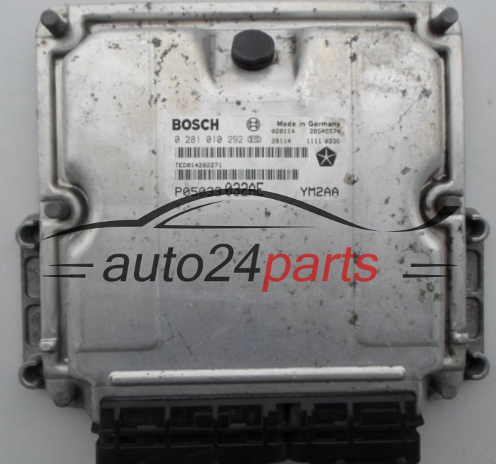 MOTORSTEUERGERÄT ECU STEUERGERÄT CHRYSLER PT CRUISER 2.2 CRDI BOSCH 0 281 010 292, P05033032AE, YM2AA