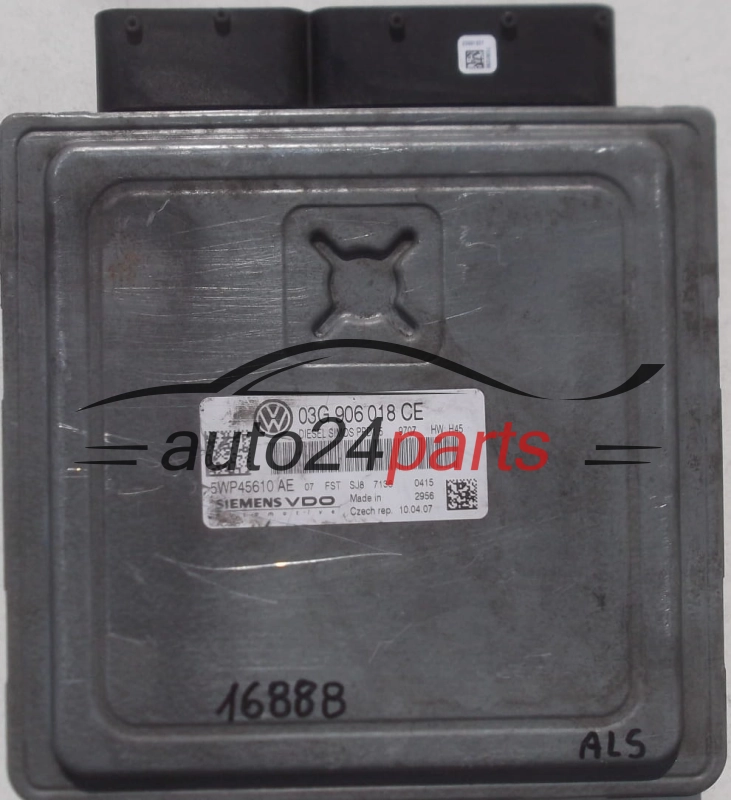 CENTRALINA MOTORE VW VOLKSWAGEN PASSAT 2.0 TDI SIEMENS VDO 5WP45610 AE, 5WP45610AE, 03G 906 018 CE, 03G906018CE