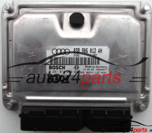 ECU ENGINE CONTROLLER AUDI A4 1.9 TDI, BOSCH 0 281 010 200, BOSCH 0281010200, 038 906 012 AH, 038906012AH