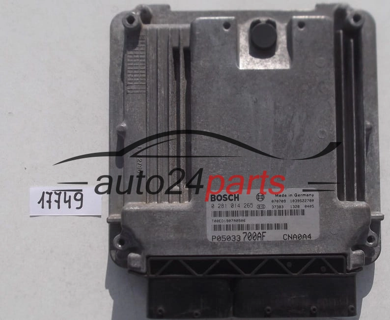 Μονάδα Ελέγχου Κινητήρα CHRYSLER DODGE 2.0 CRD BOSCH 0 281 014 265