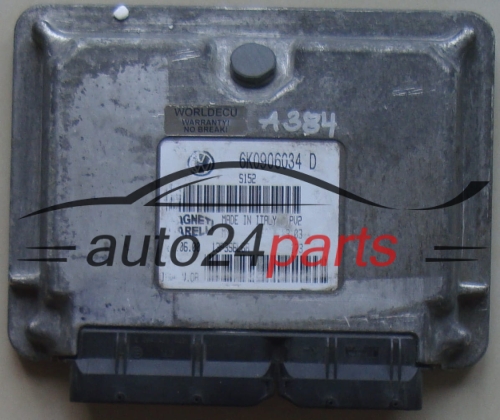 MOTORSTEUERGERÄT ECU STEUERGERÄT  SEAT IBIZA 1.4 Magneti Marelli IAW 4LV.0A, IAW 4LV.OA, 6K0 906 034 D, 61600.553.03