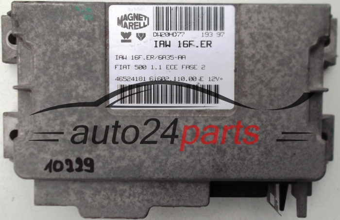 ECU CENTRALITA DE MOTOR FIAT 500 CINQUECENTO 1.1 MAGNETI MARELLI IAW 16F.ER, IAW16FER, 46524181, 61602.110.00 E, 6160211000 E 
